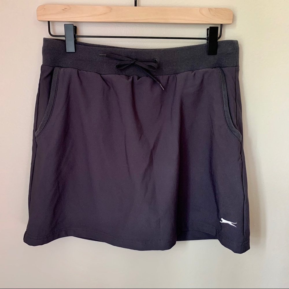 2/$20 Slazenger Golf Skort in Charcoal Gray